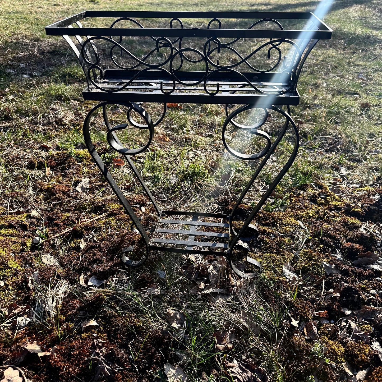 Pflanzregal Metall schwarz