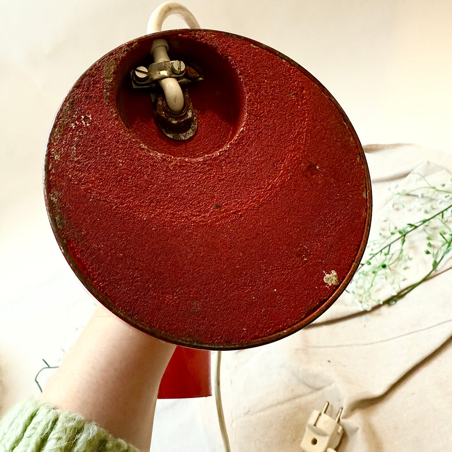 Schreibtischlampe rot