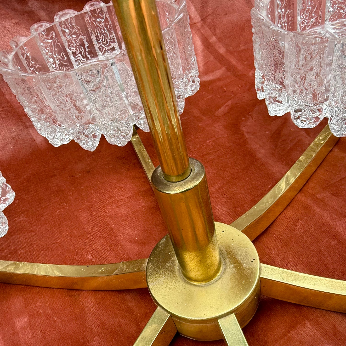Deckenlampe mit Eiszapfen Glas