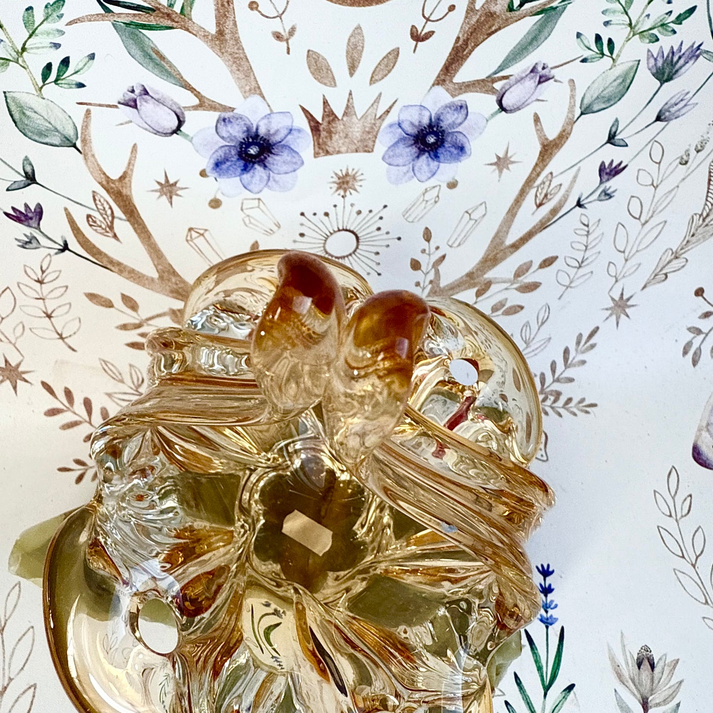 Glasschale Gelb Böhmen
