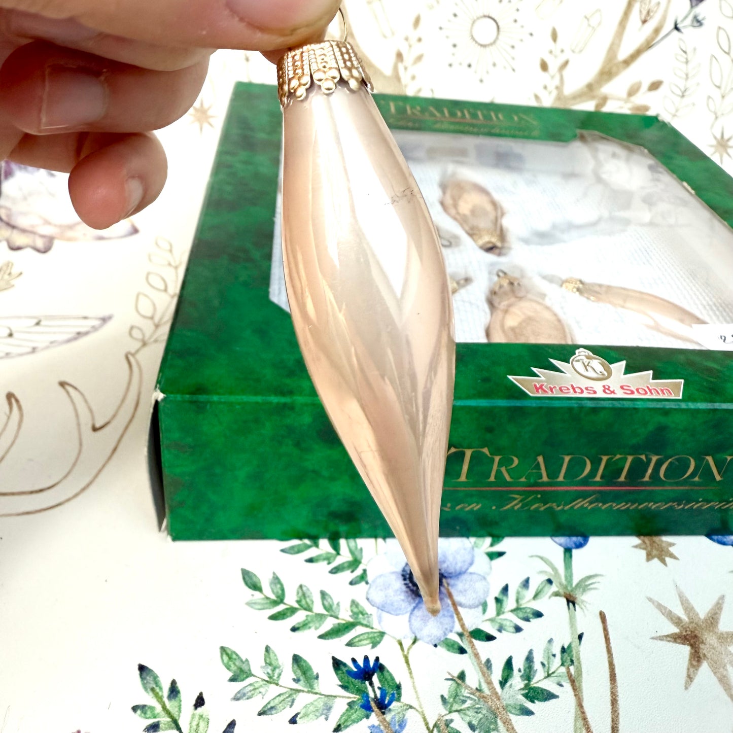 Christbaumschmuck Lauscha Tropfen klein