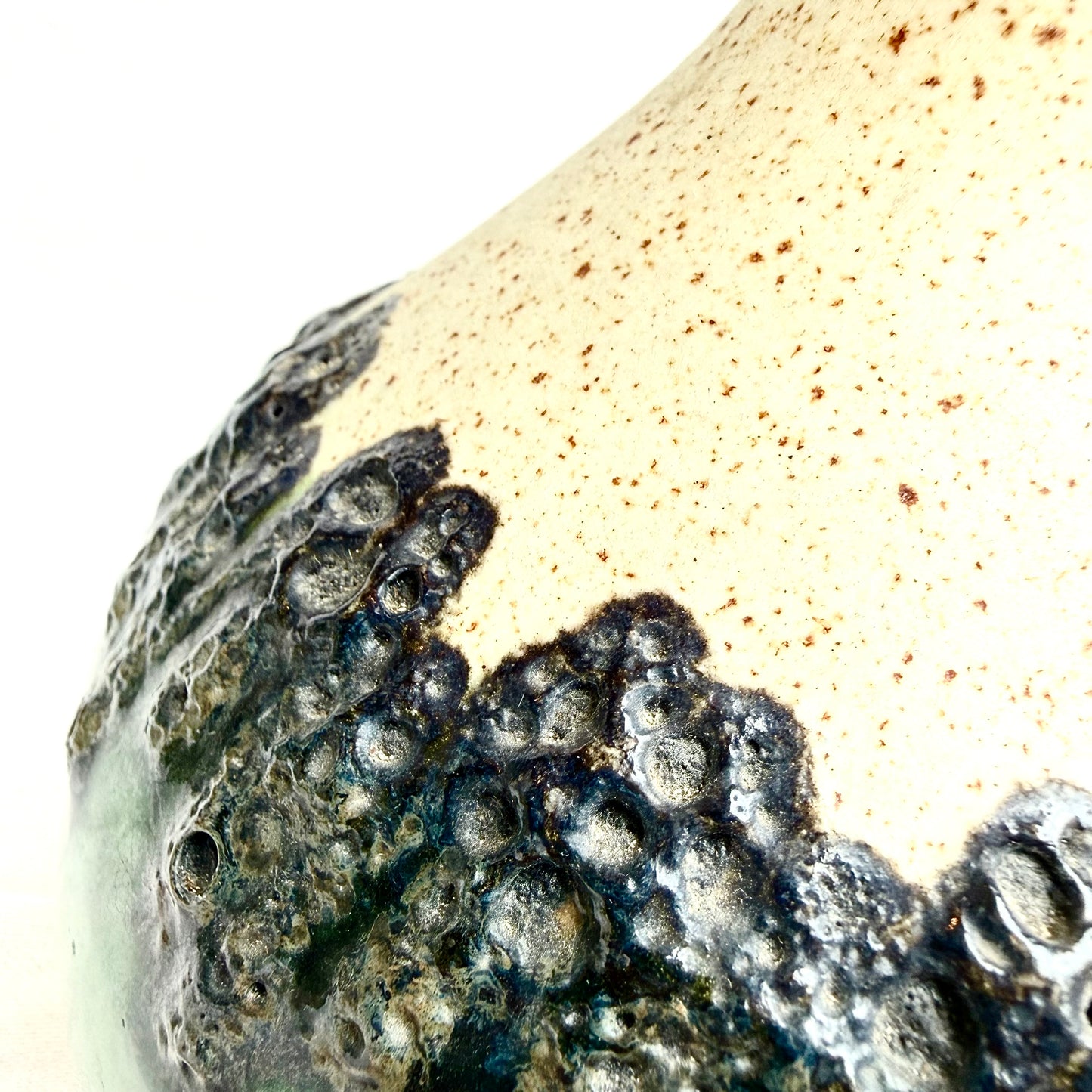 Bay Vase Fat Lava Vase grün
