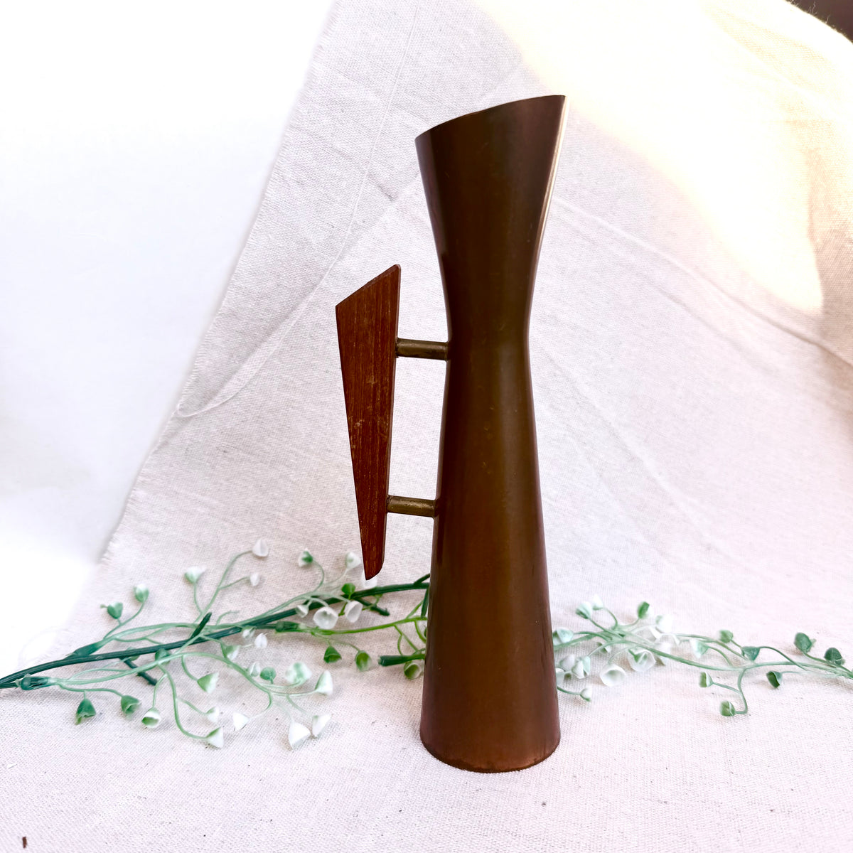 Kupfer Vase Teak