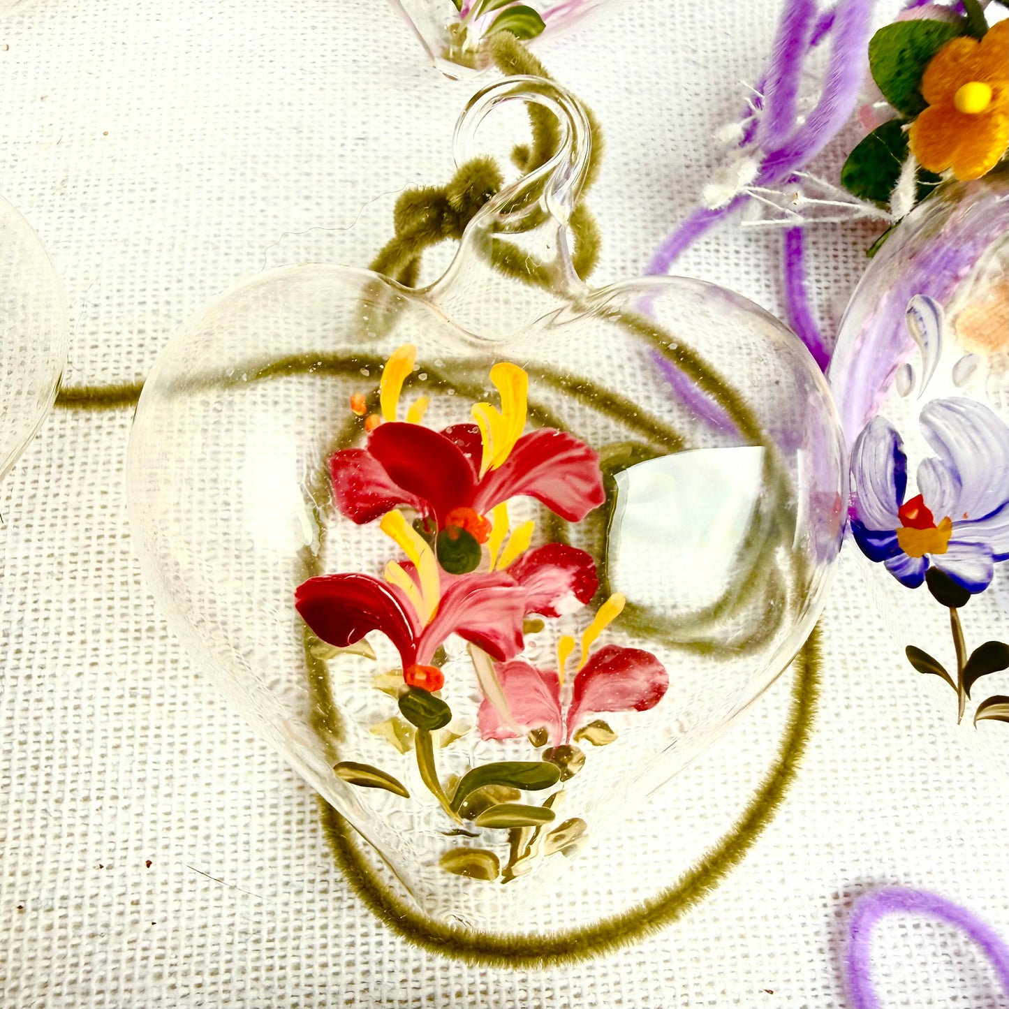 Handbemalte Osterdeko Glas