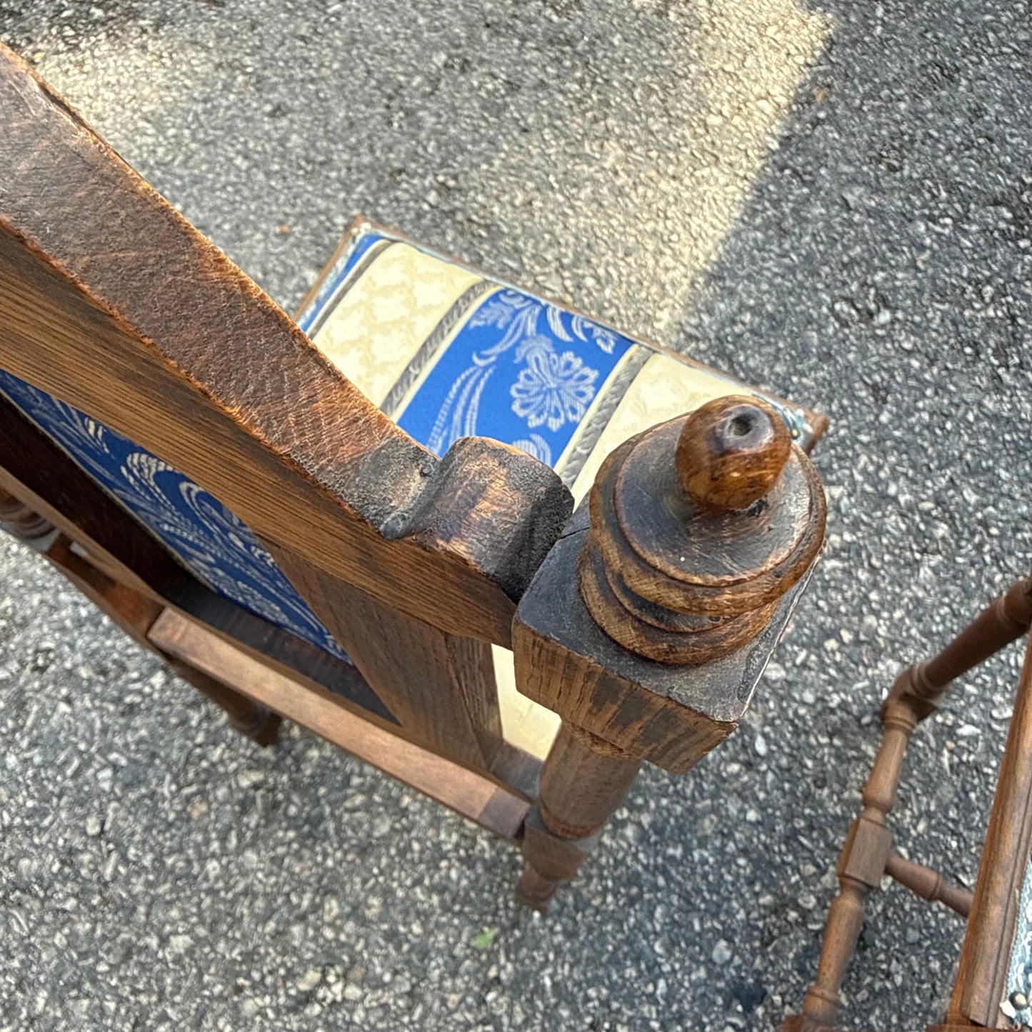 Gründerzeit Stühle blau