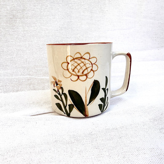 Handgemachte Tasse gelb