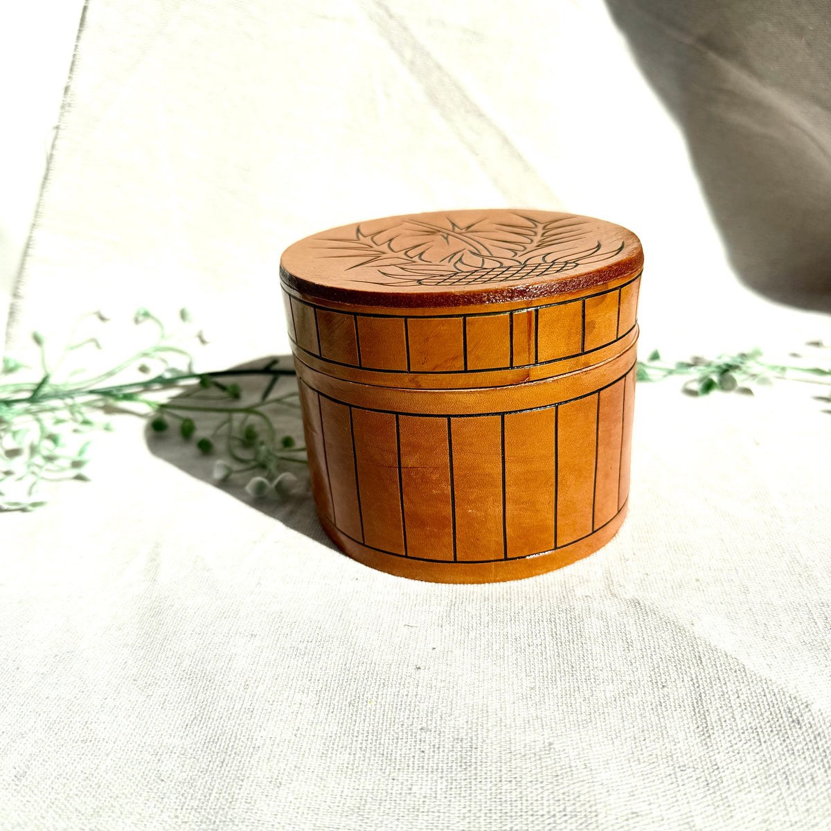 Leder Box Distel