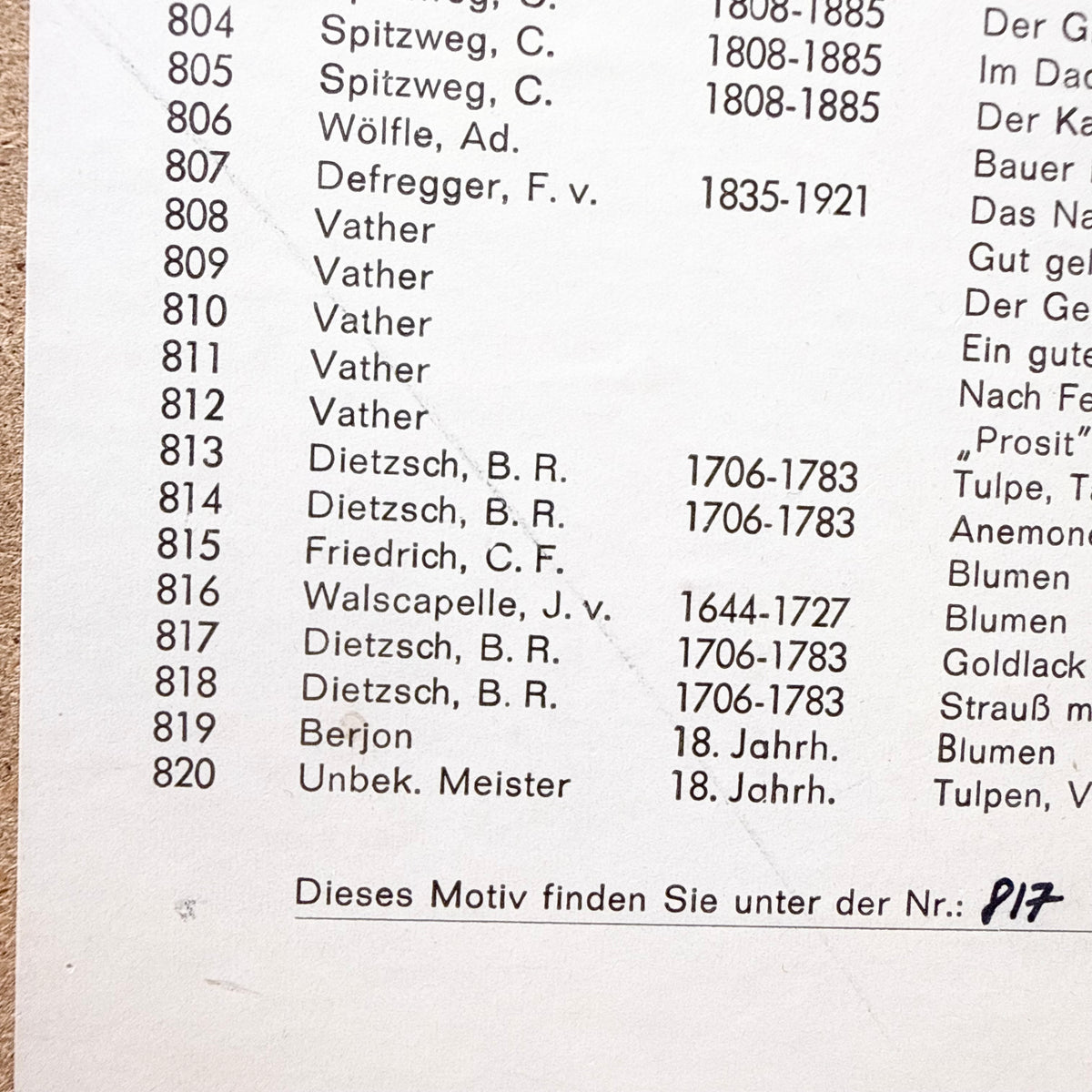 70s Stillleben Blumen