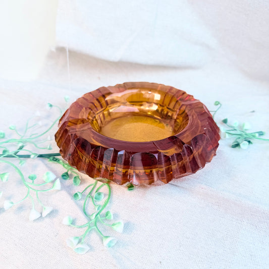 Aschenbecher Bernstein Glas