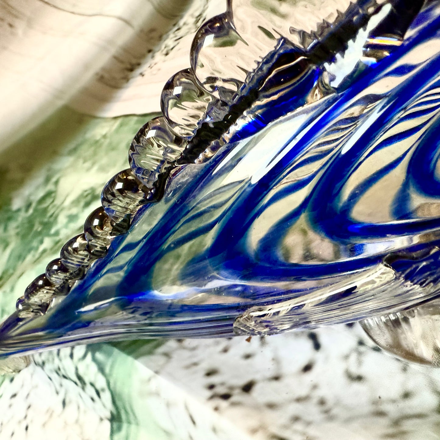 Murano Fisch blau