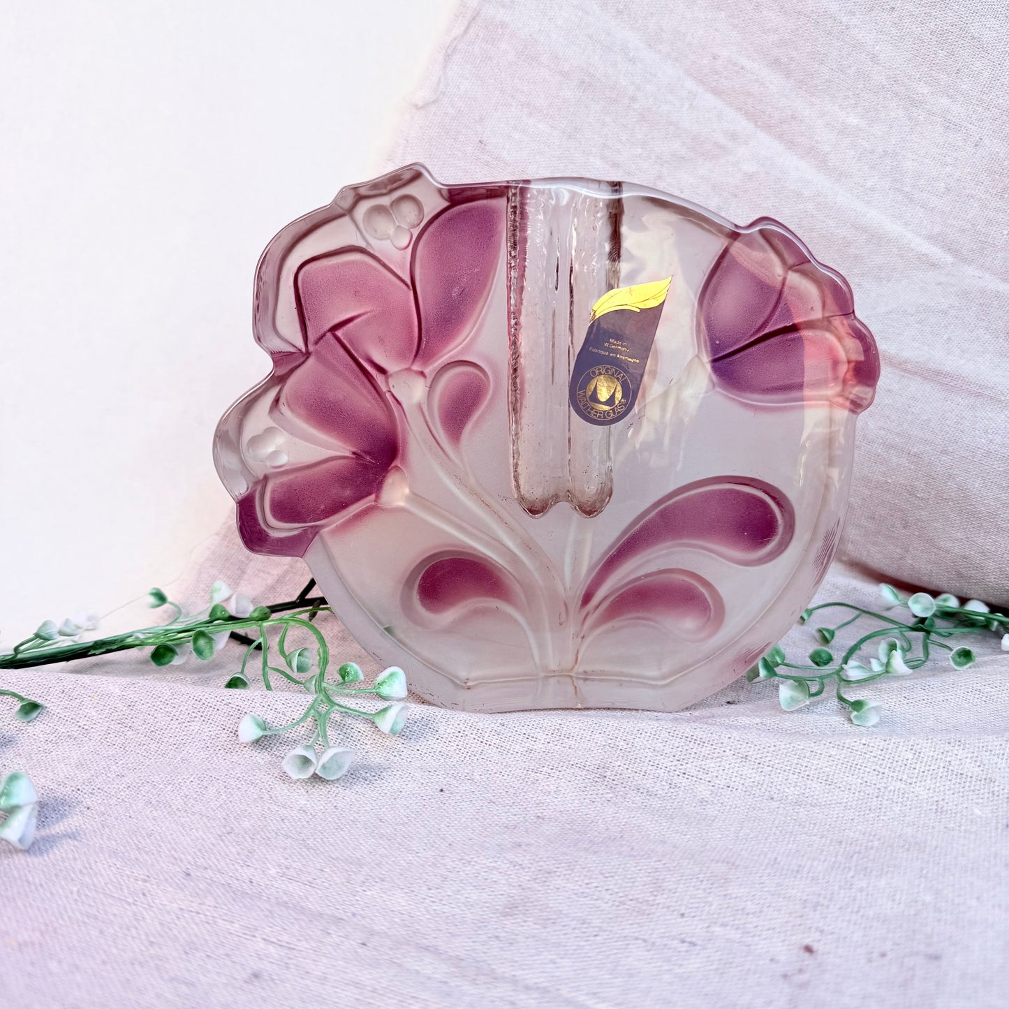 Blumenvase Walther Glas lila