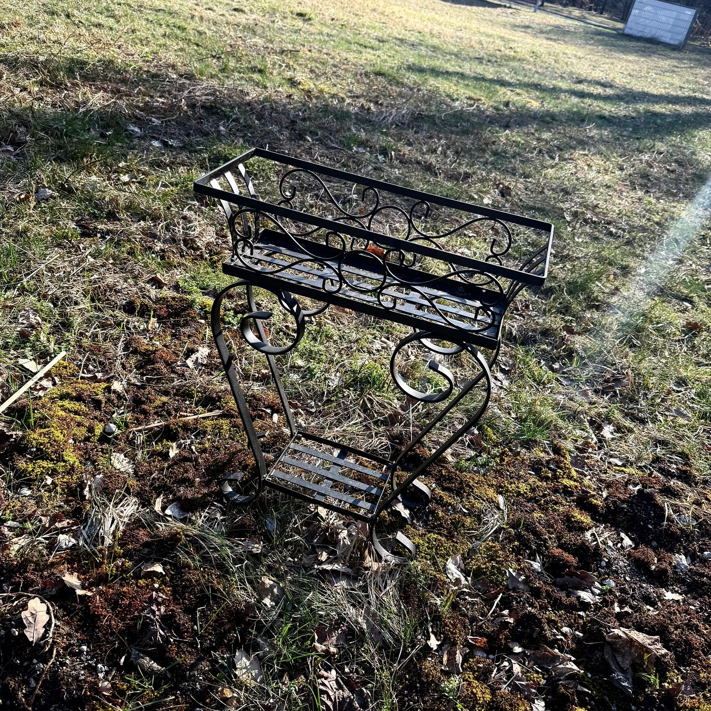 Pflanzregal Metall schwarz