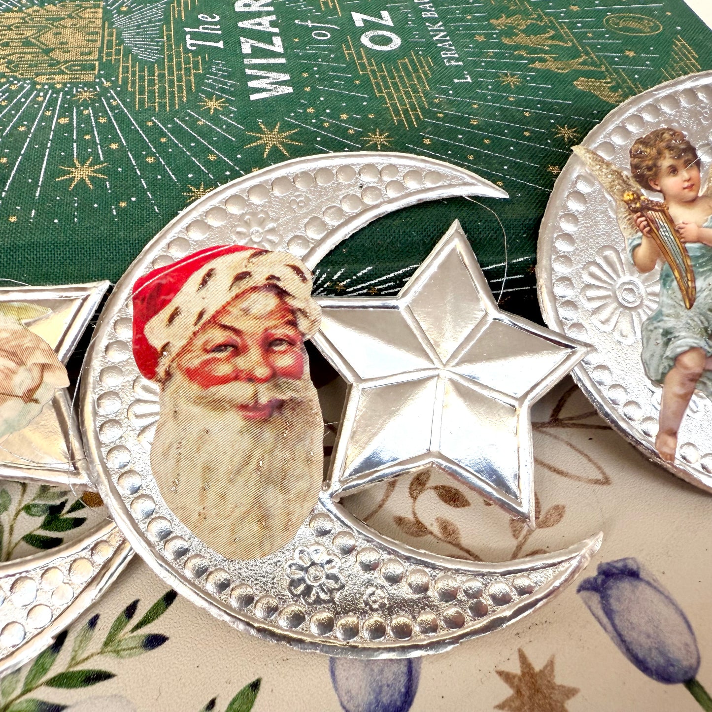 Dresdner Pappe 3er Set Mond silber