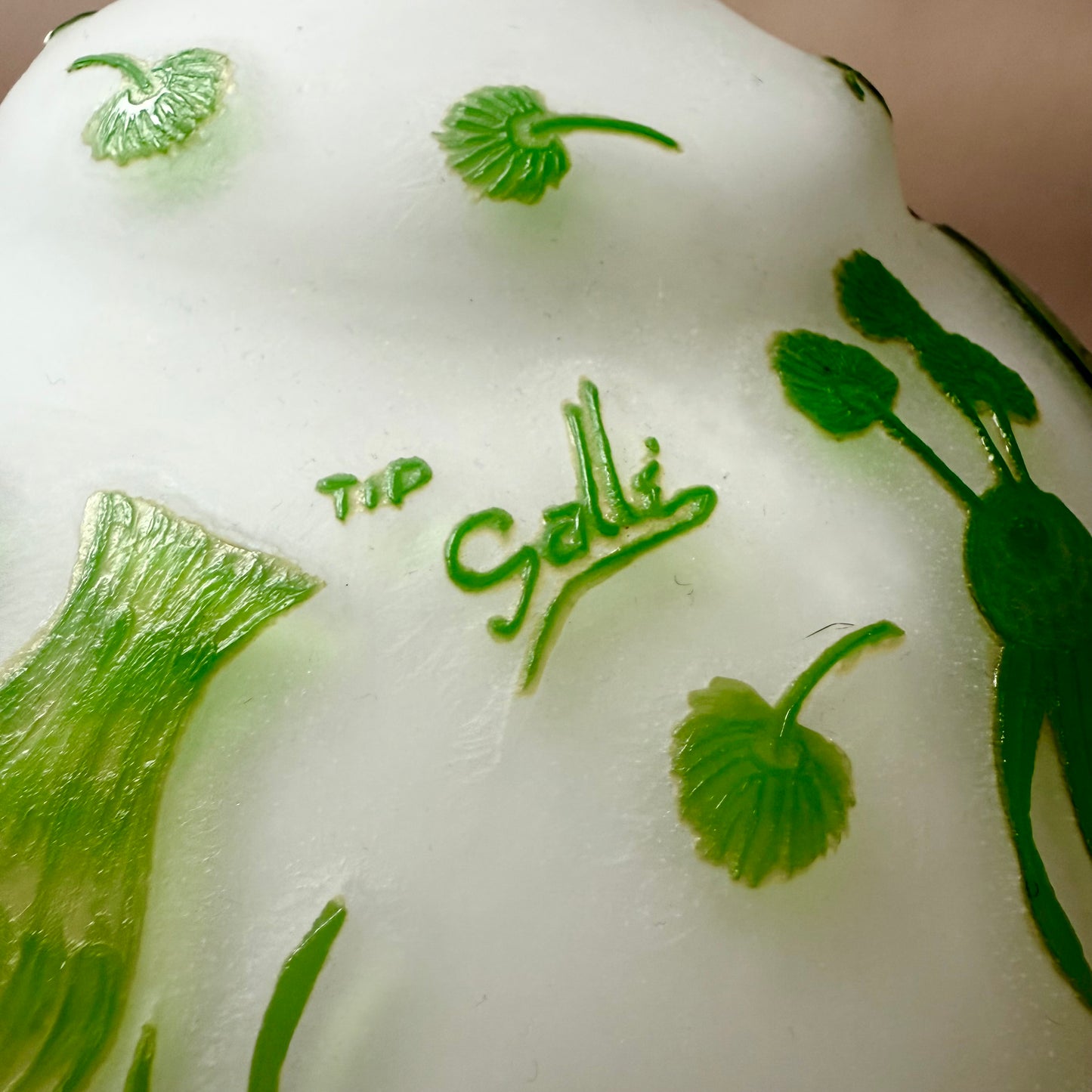 Jugendstil Lampe Löwenzahn nach Gallé