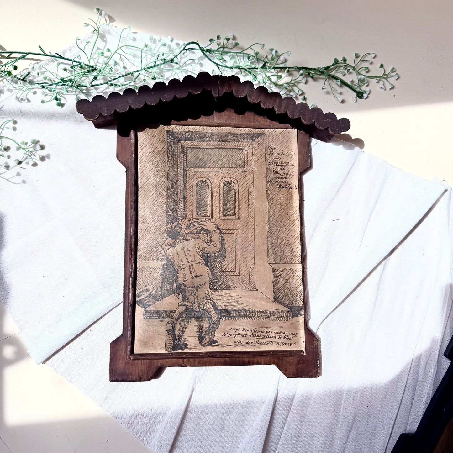 Rustikales Witzbild Hochformat