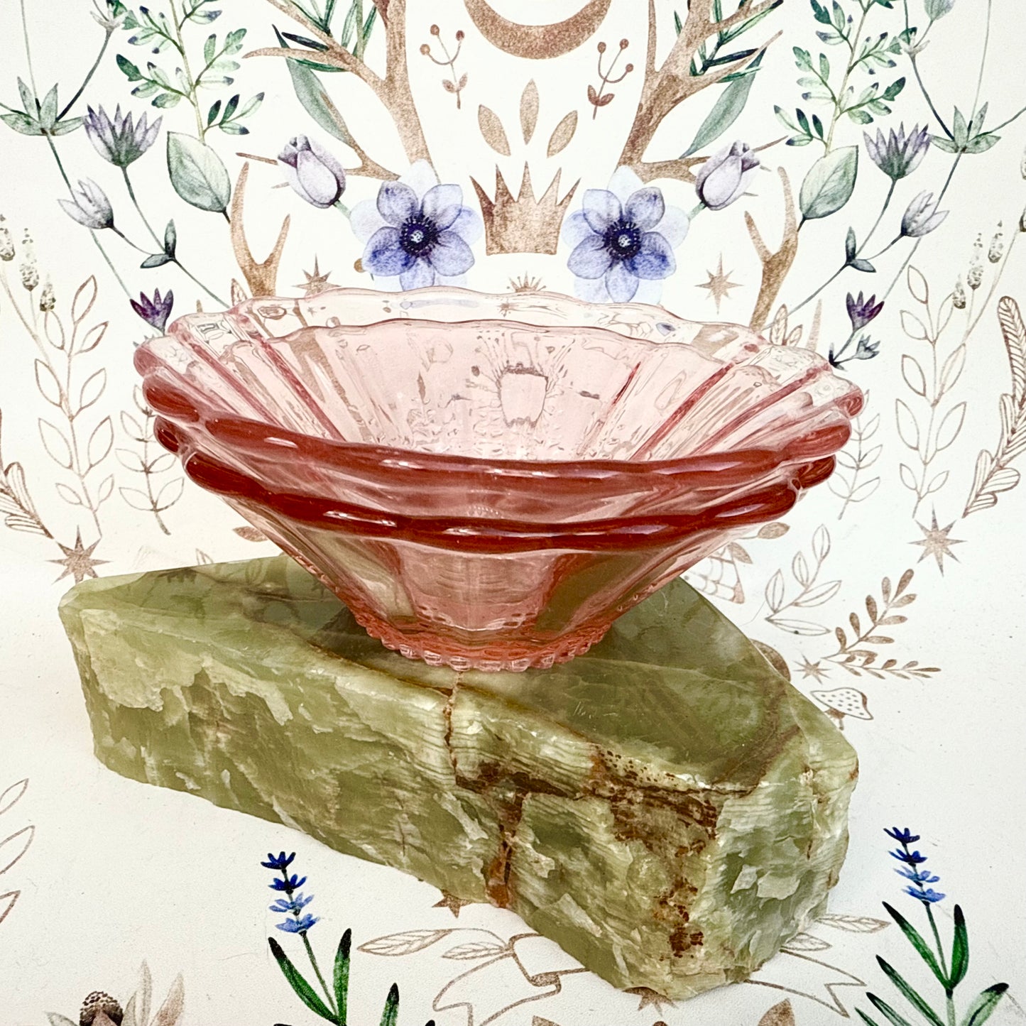 Glasschälchen rosa