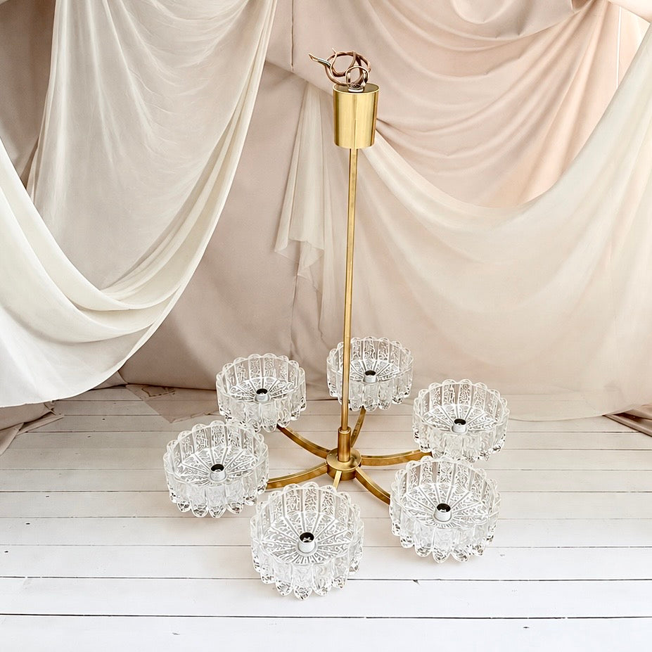 Deckenlampe mit Eiszapfen Glas