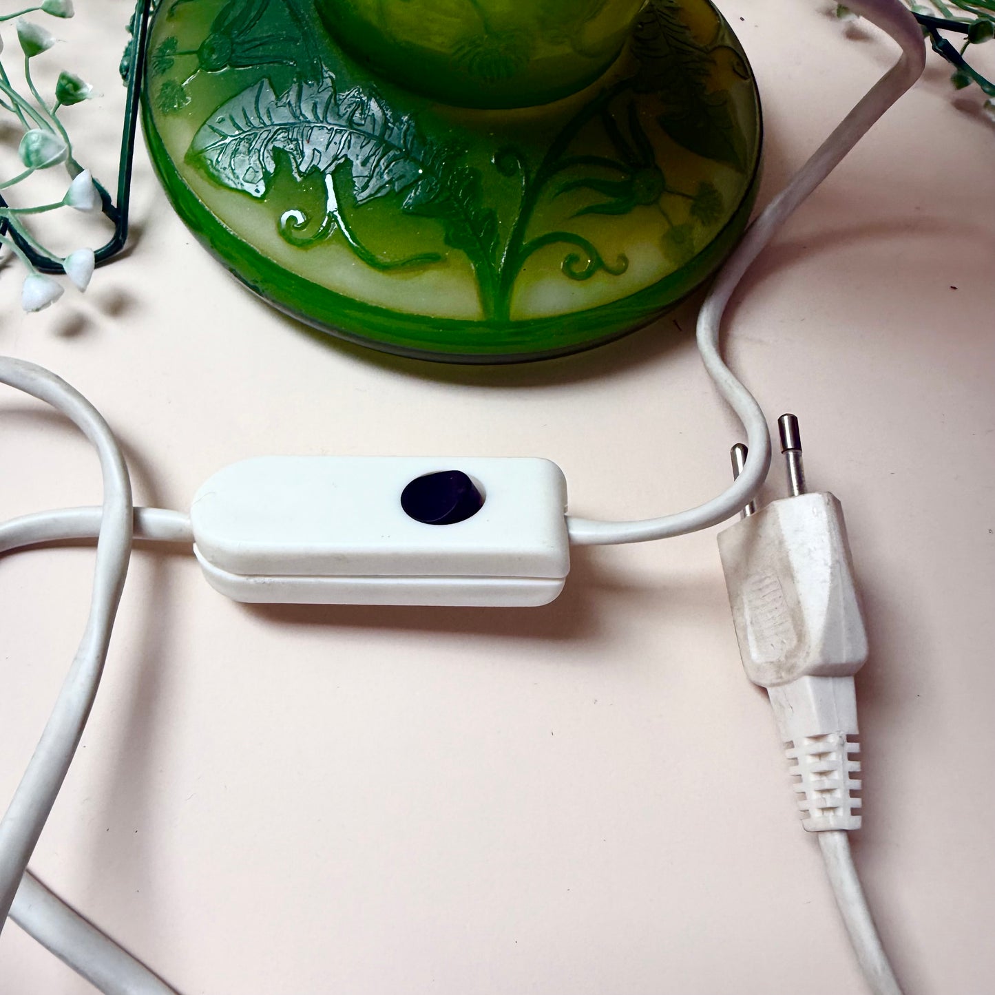 Jugendstil Lampe Löwenzahn nach Gallé