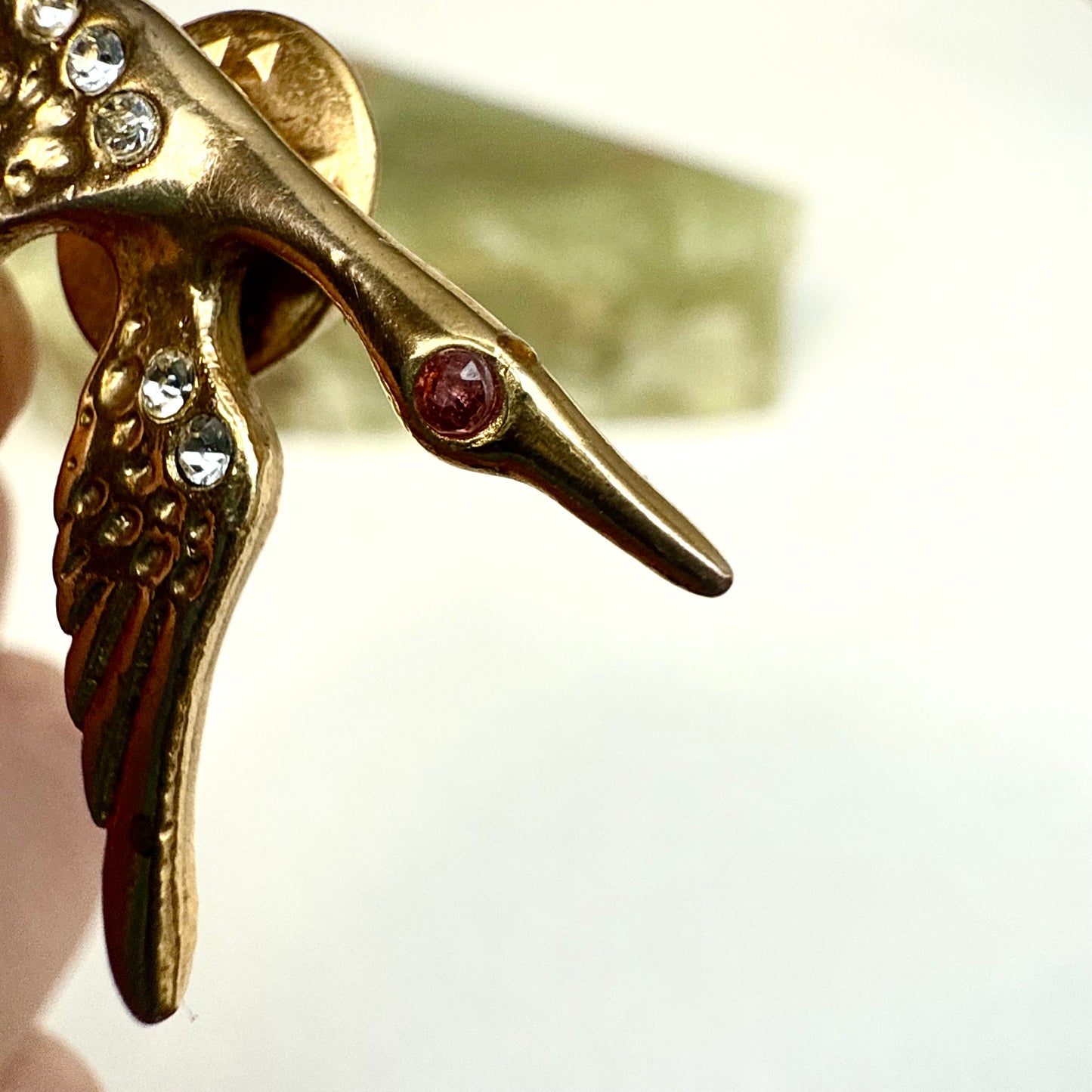 Swarovski Pin Kranich