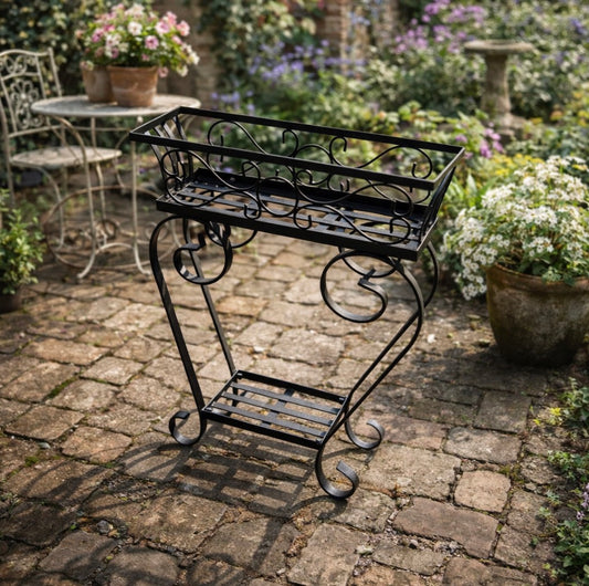 Pflanzregal Metall schwarz