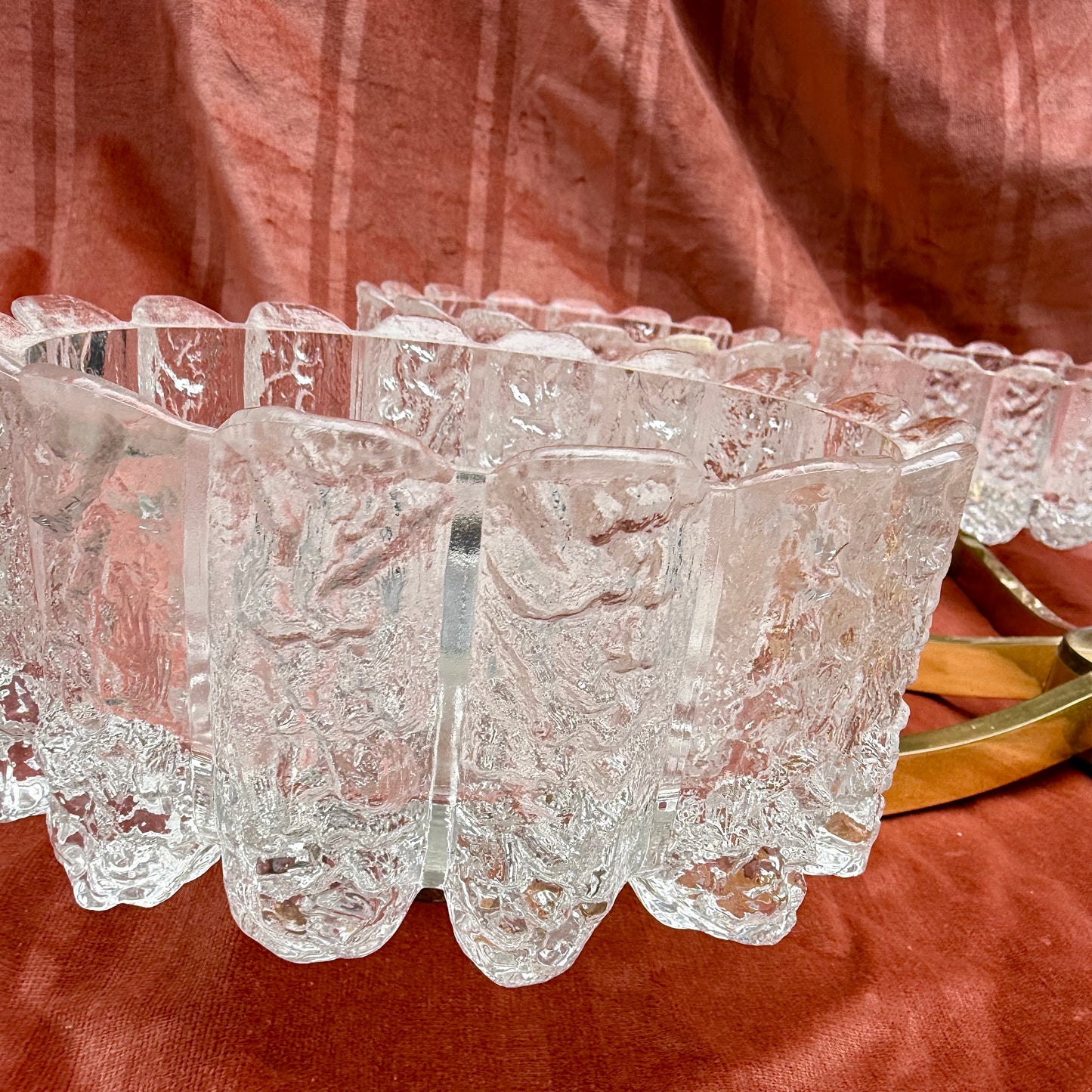 Deckenlampe mit Eiszapfen Glas