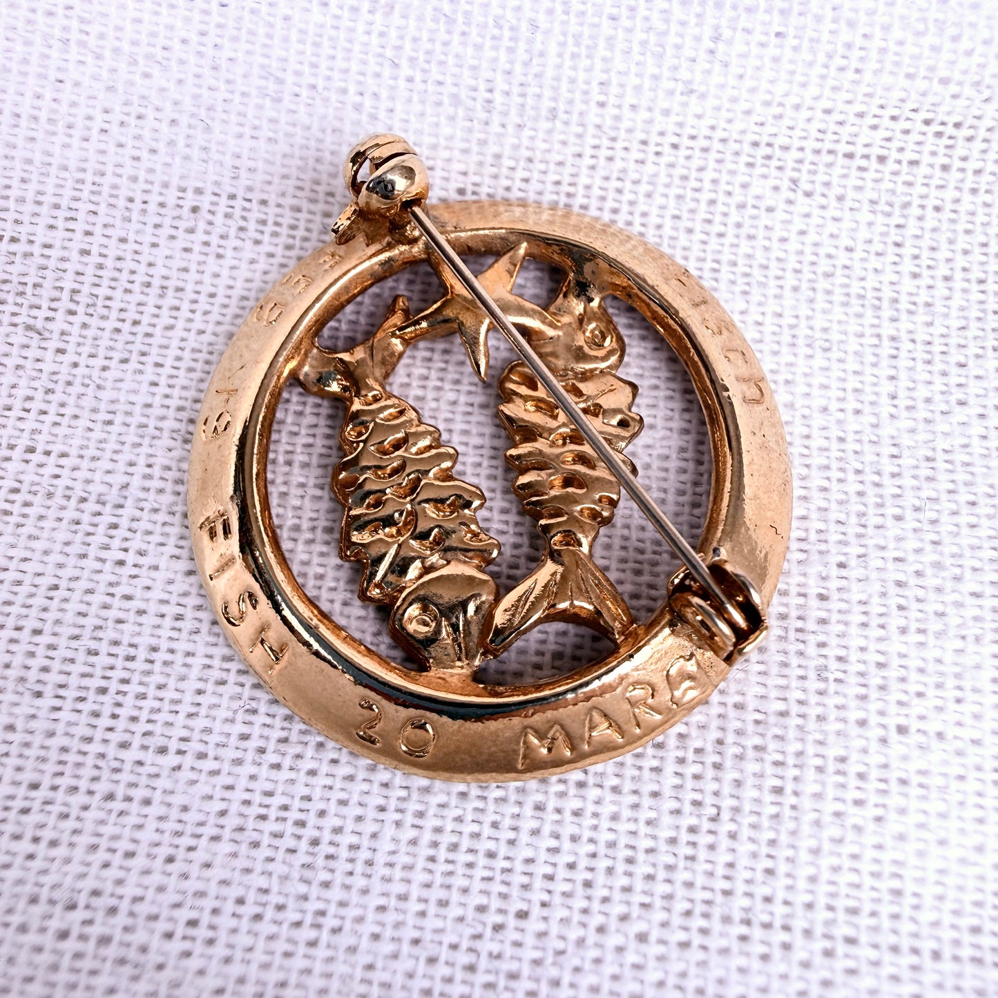 Trifari Sternzeichen Brosche Fische