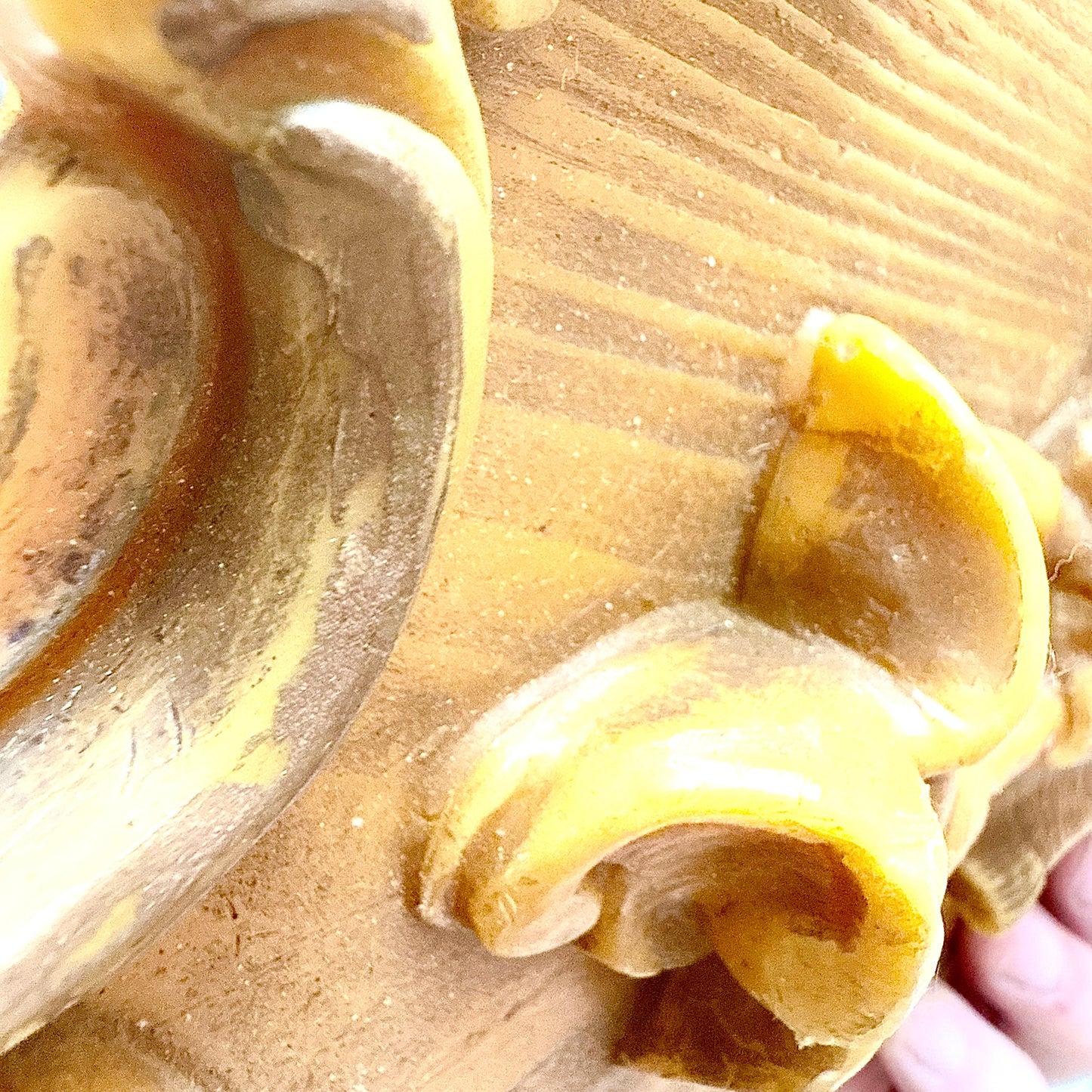 Wachsbild Barockdame mit Spiegel