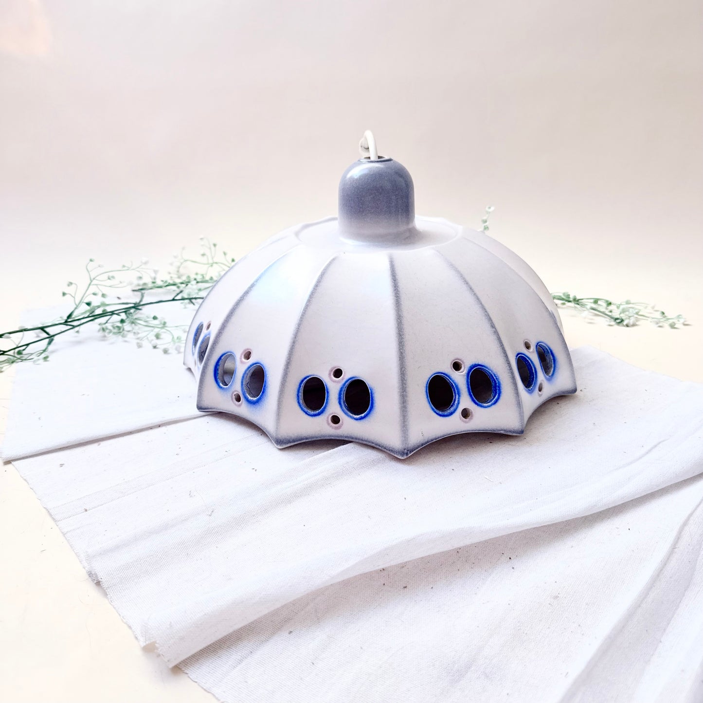 Deckenlampe Keramik blau