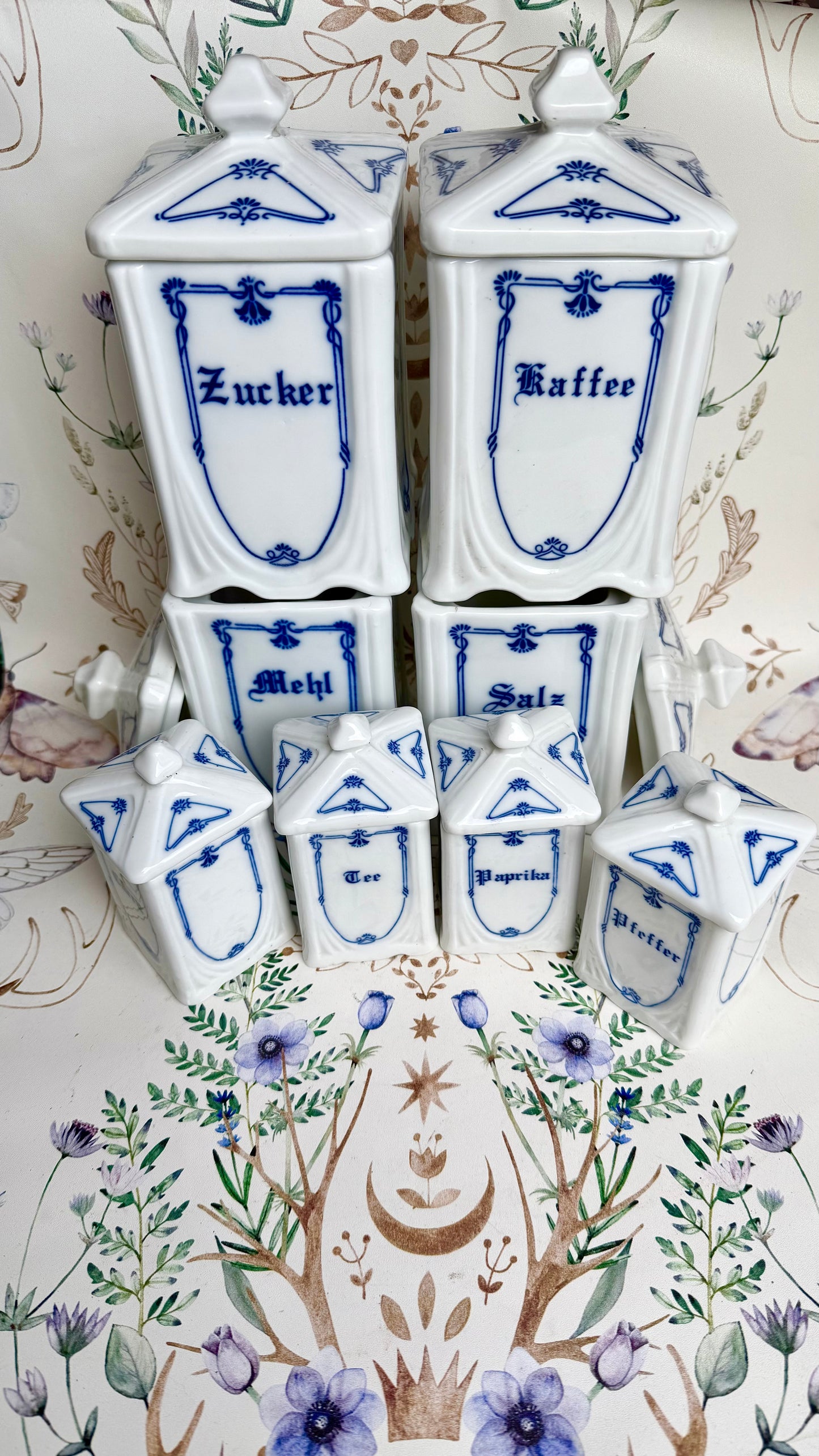 Vorrats- und Gewürzdosen Jugendstil