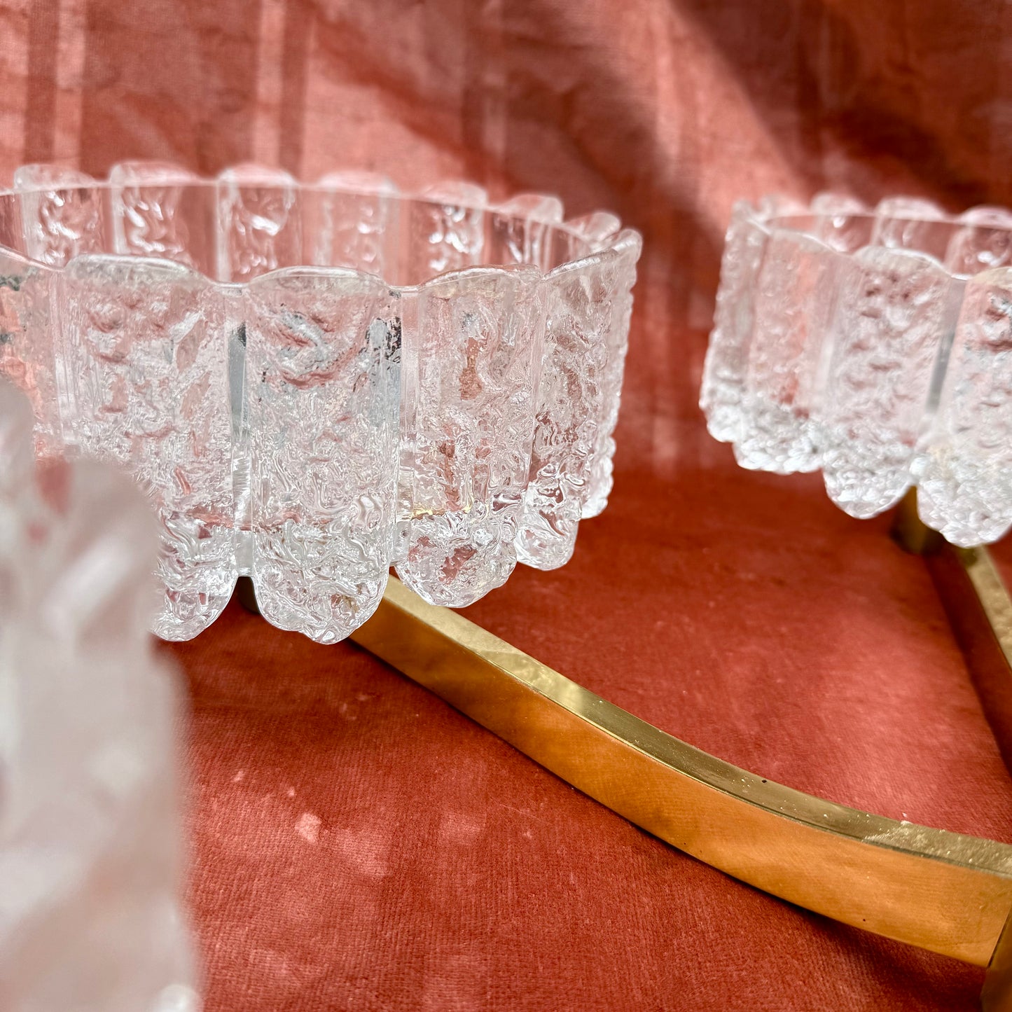Deckenlampe mit Eiszapfen Glas