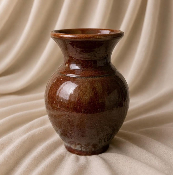 Vase Türkis Braun
