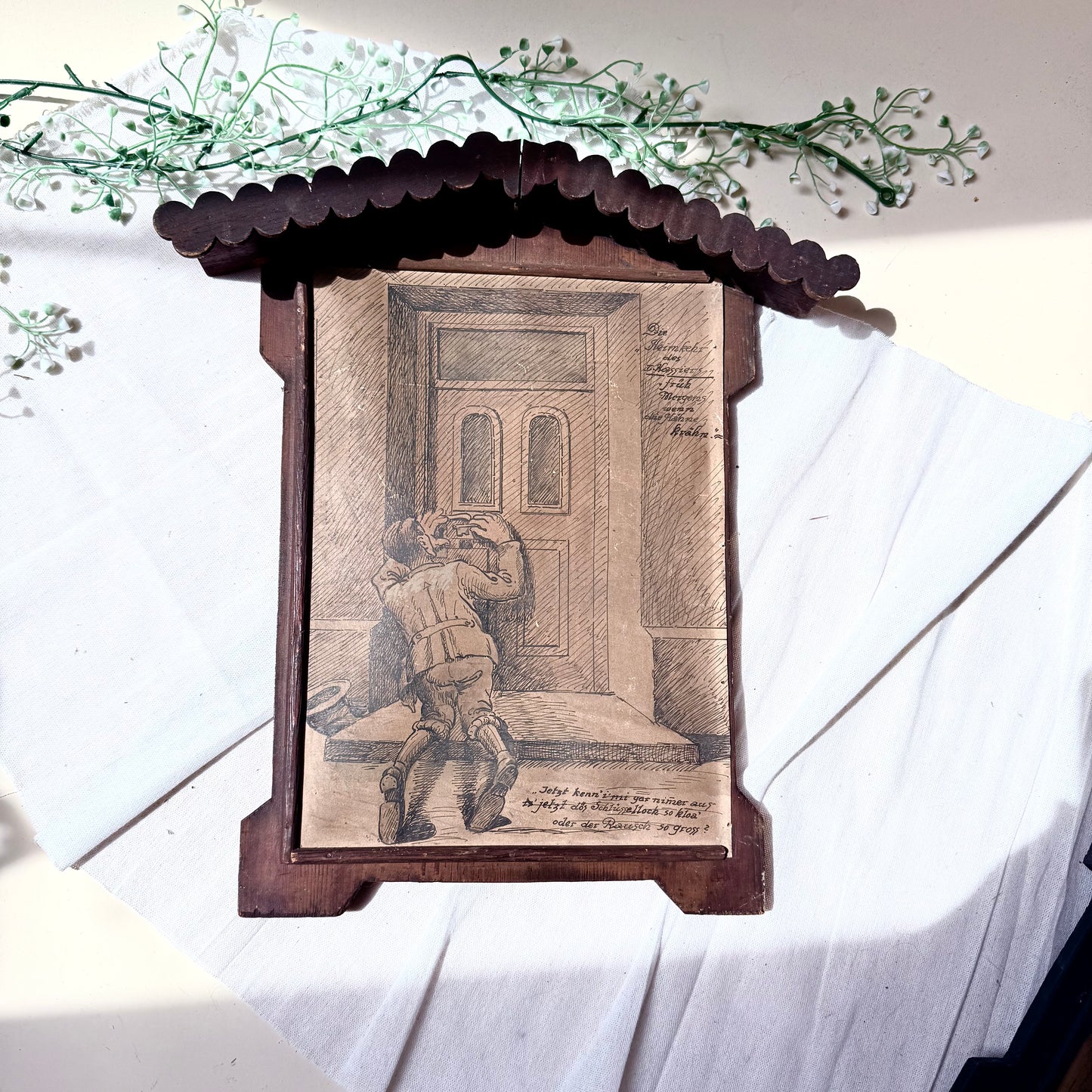 Rustikales Witzbild Hochformat