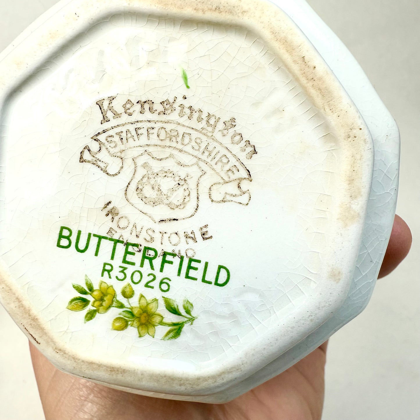 Englische Zuckerdose Kensington Staffordshire