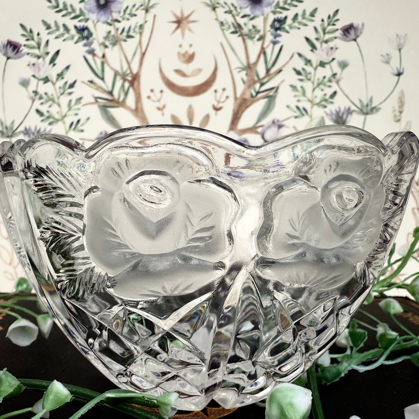Rosenschale Glas