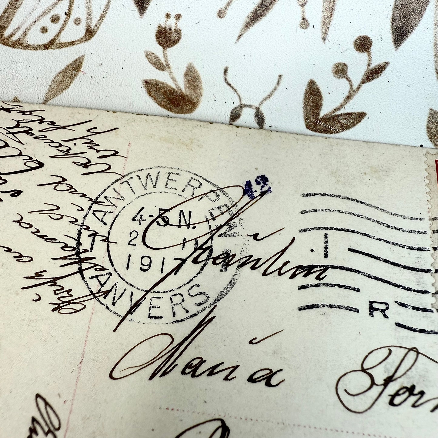 Postkarte nachkoloriert 1917