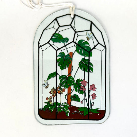 Glasbild Monstera