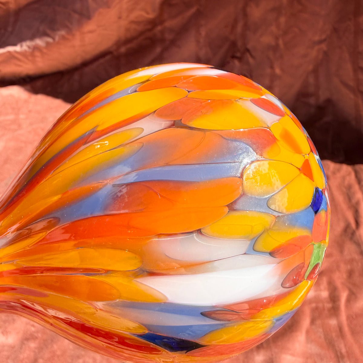 Bewässerungskegel mundgeblasen orange