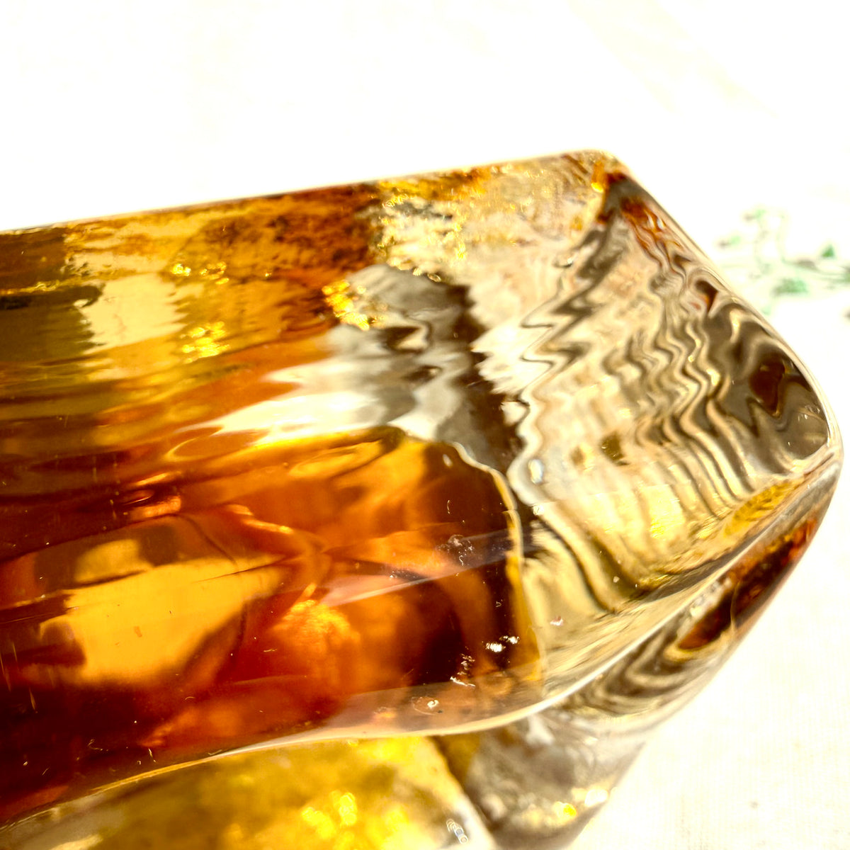 Murano Aschenbecher gelb