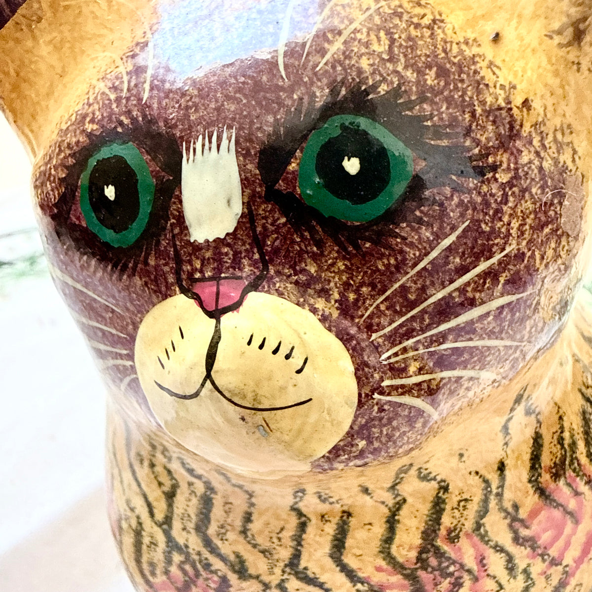 Pappmaché Katze 70er