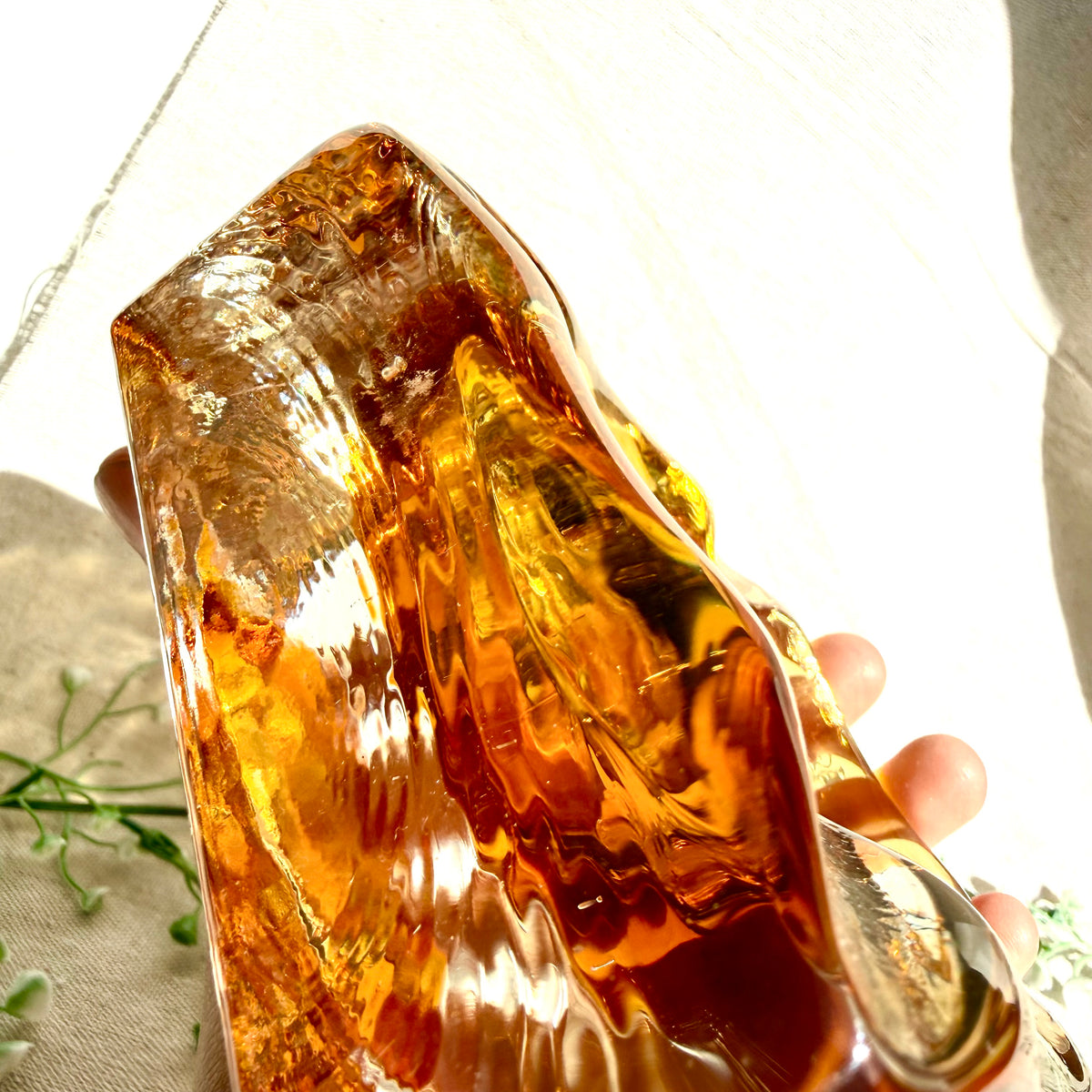 Murano Aschenbecher gelb