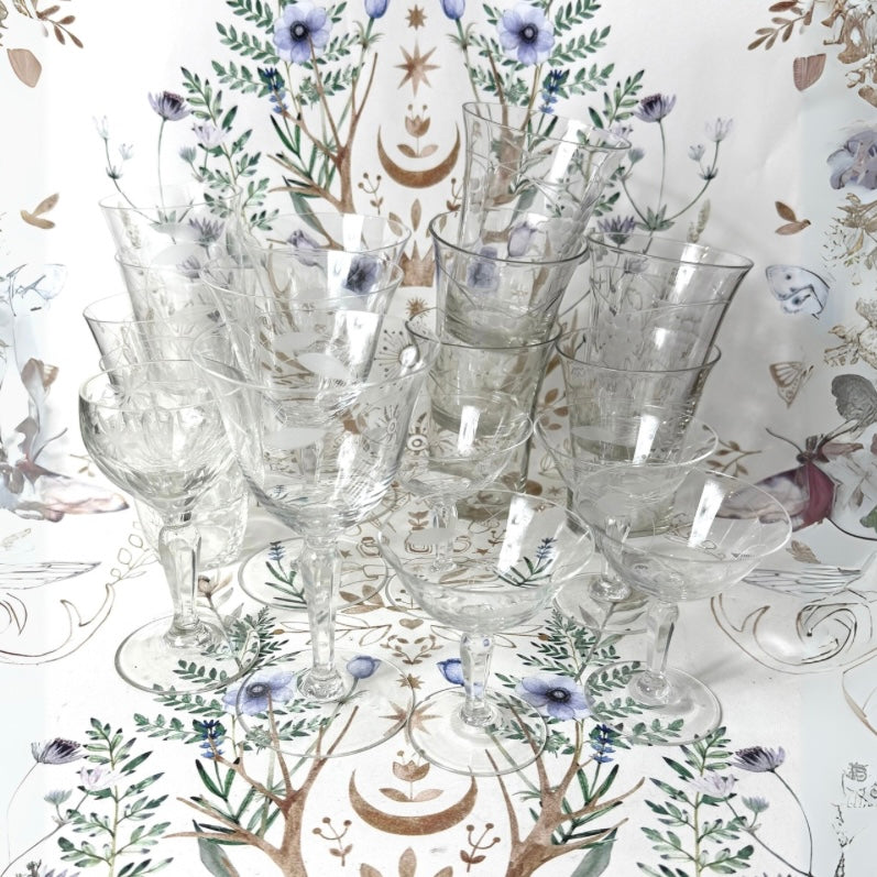 Set Kristallgläser
