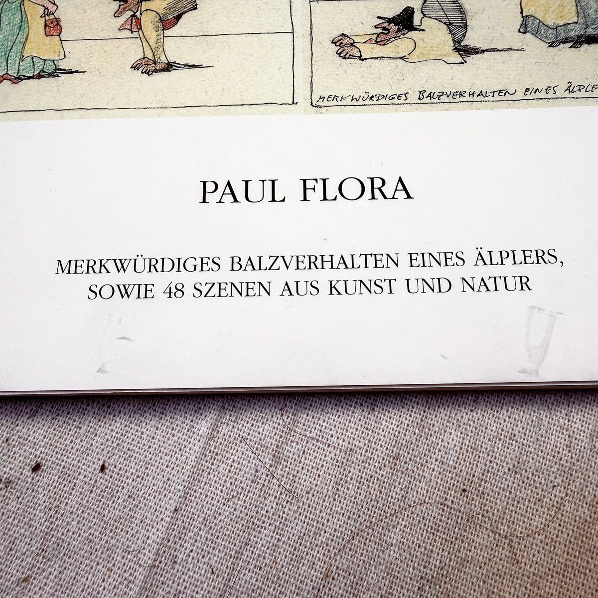 Signiertes Paul Flora Buch
