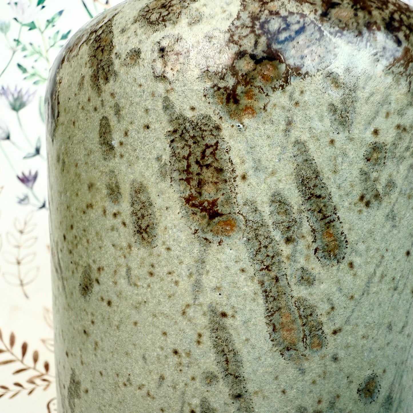 Vase handgemacht türkis