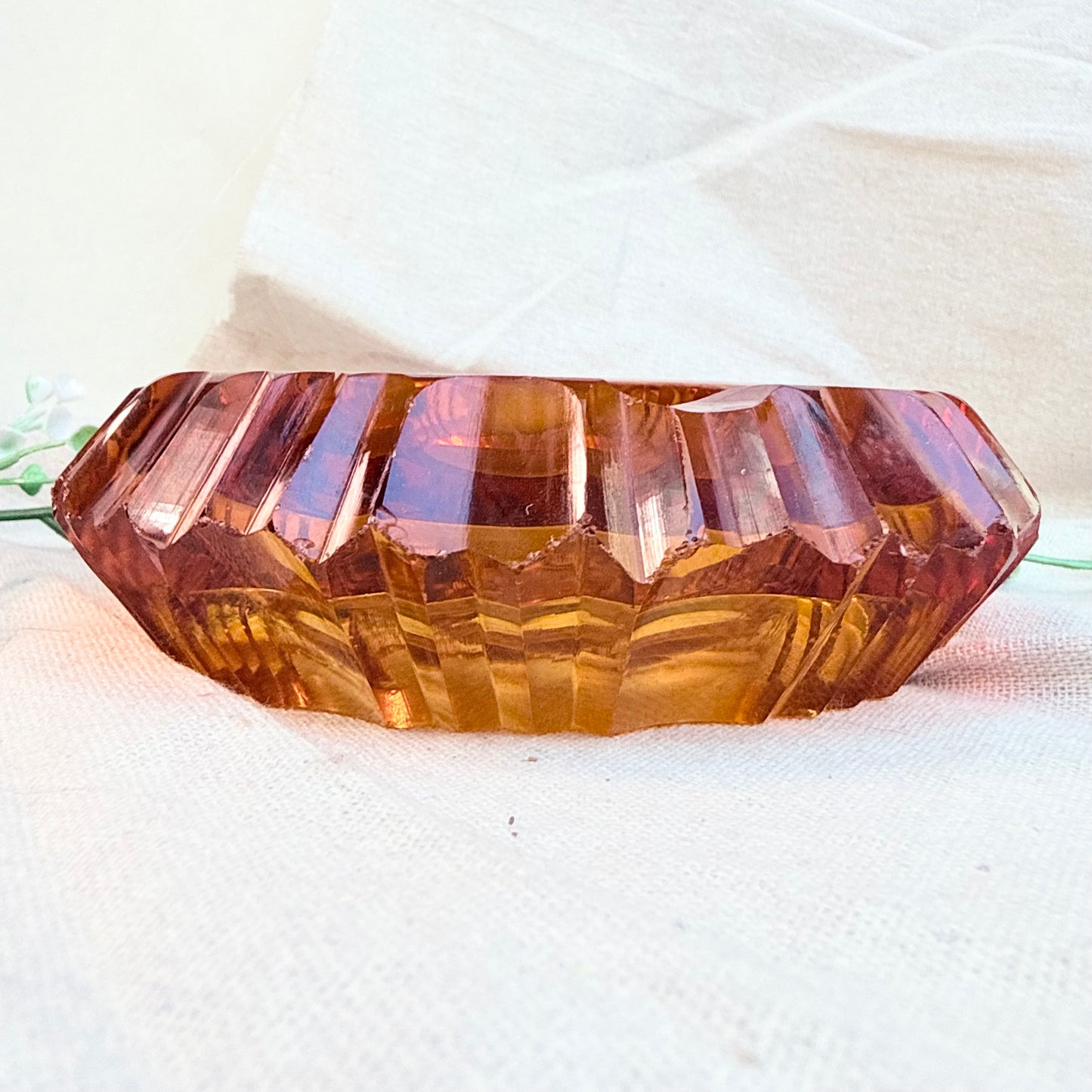 Aschenbecher Bernstein Glas