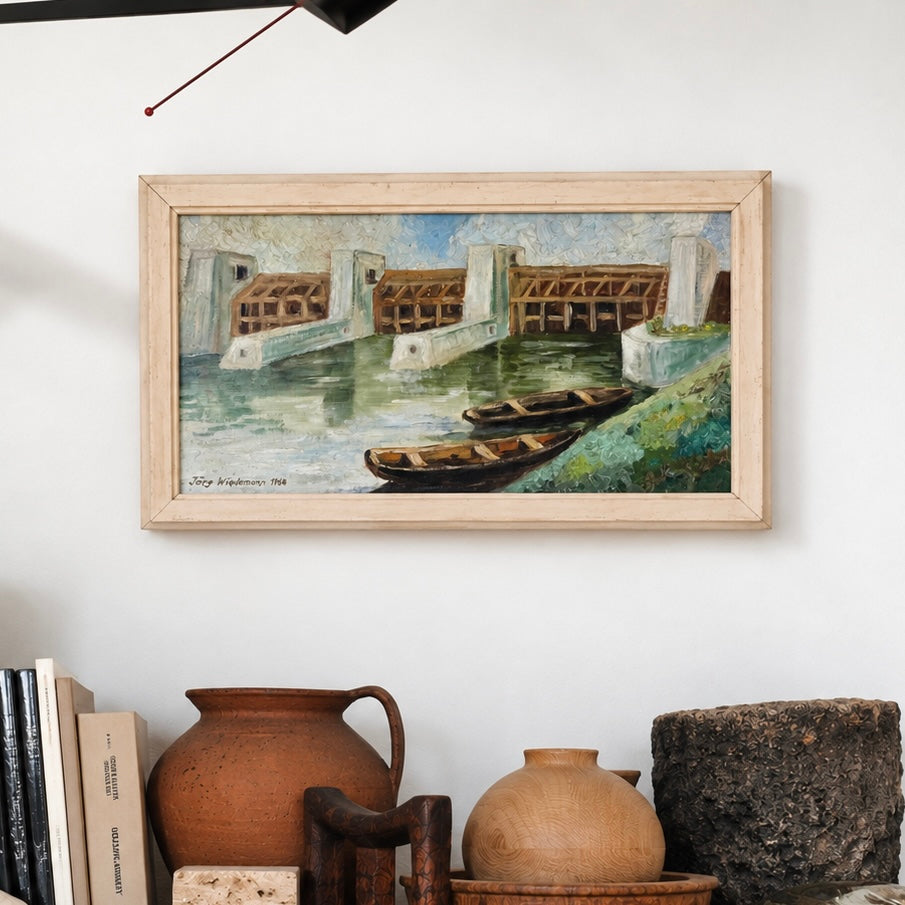 Schiff Gemälde 60er