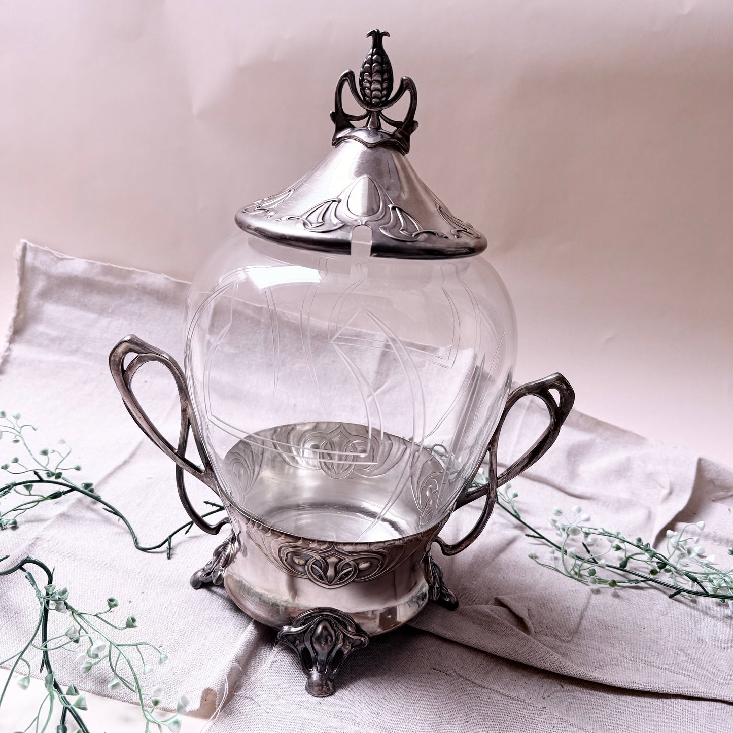 Jugendstil Bowle Set