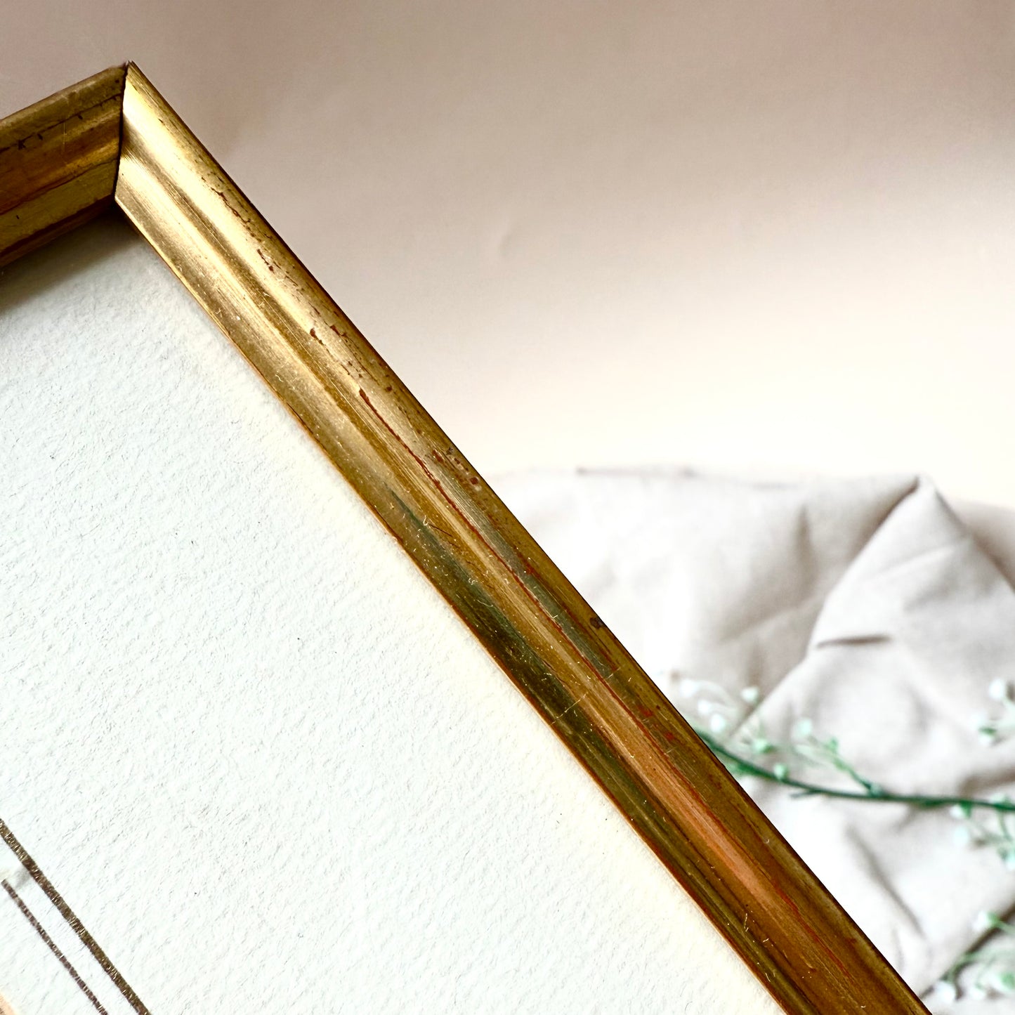 Gerahmte Mode Lithografie 1856