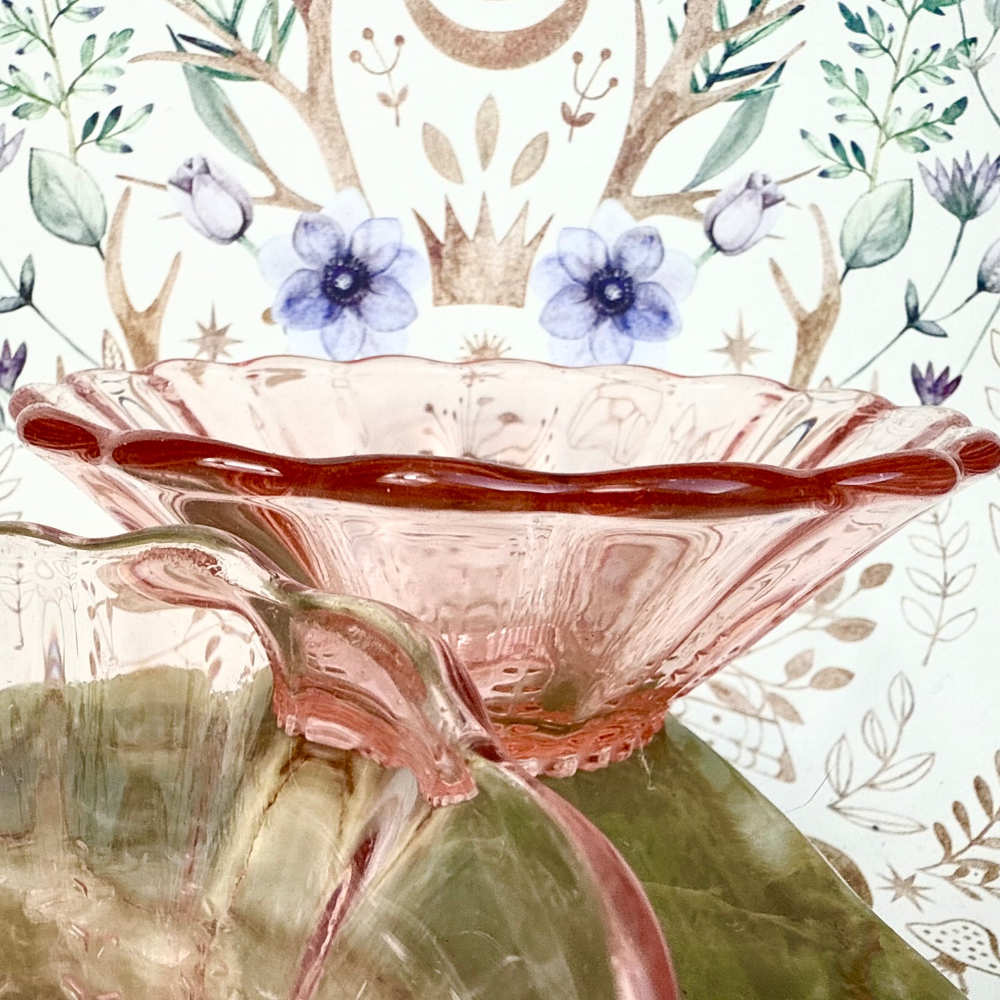 Glasschälchen rosa