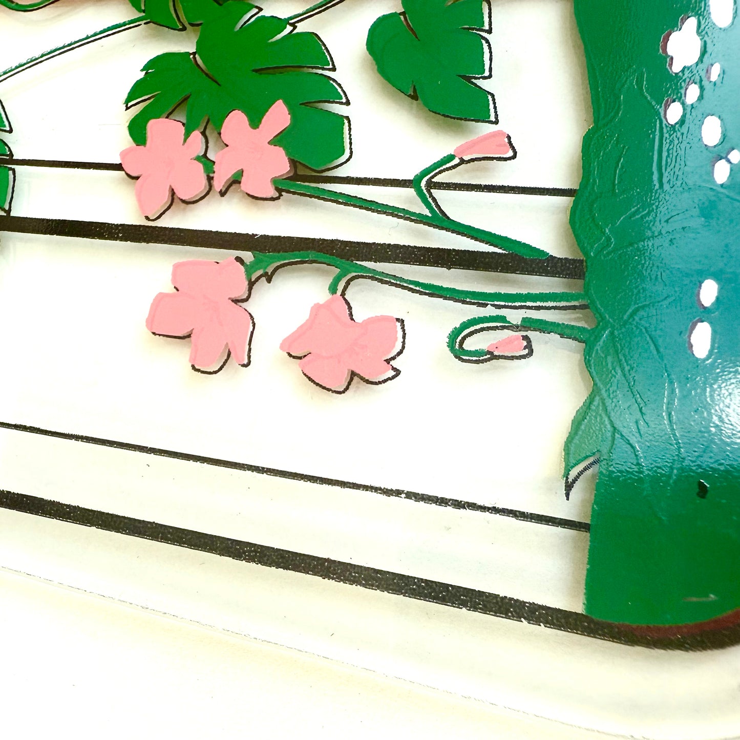 Glasbild Monstera
