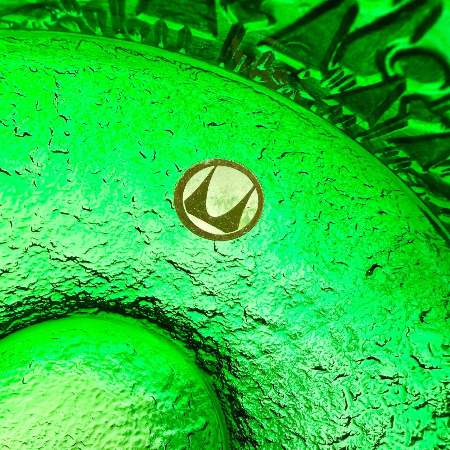 Grüne Walther Glas Schale